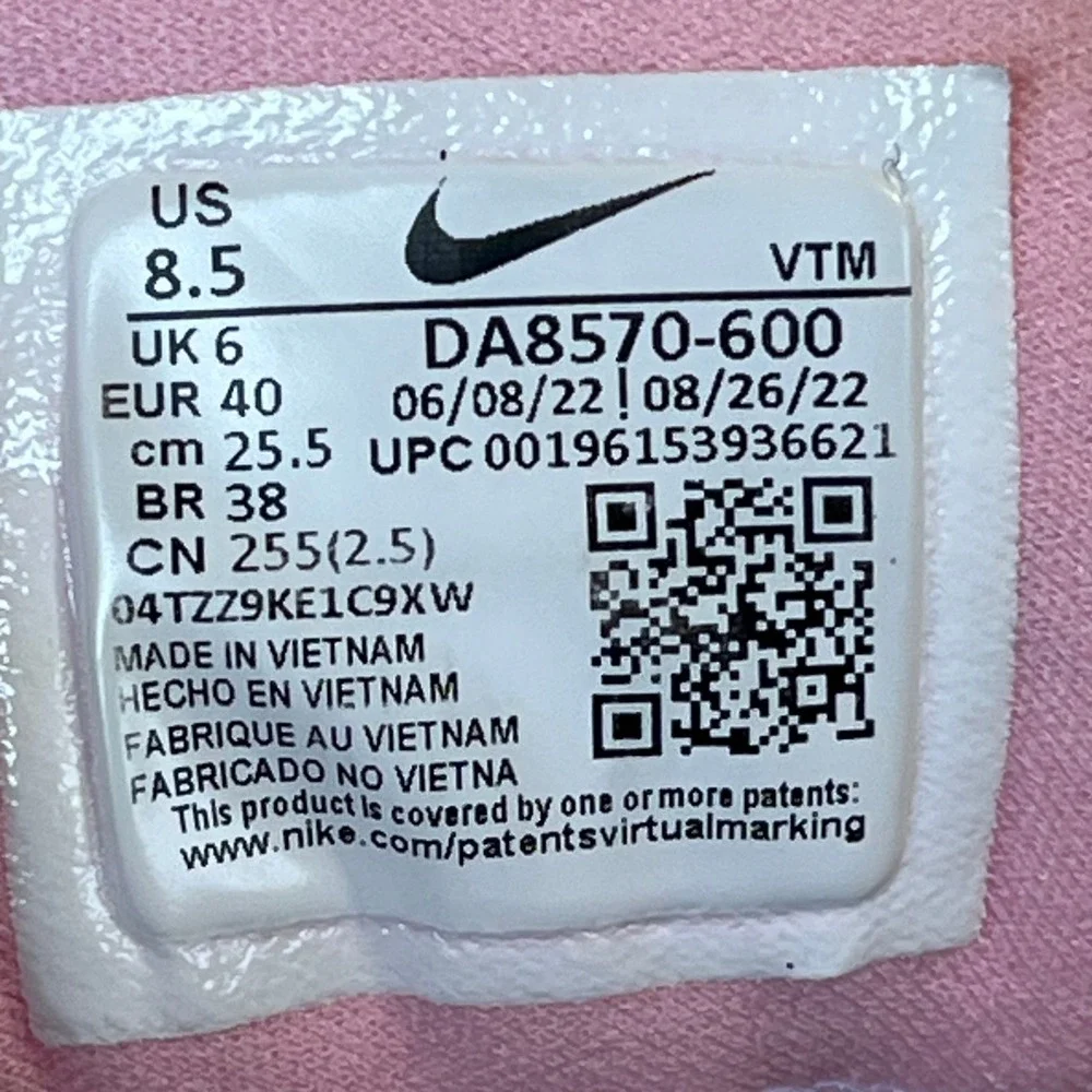 Nike Air Zoom Structure 24 Womens Pink Red Running Shoes DA8570-600 Size 8.5